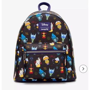 Loungefly Disney Villains Drinks Mini Backpack